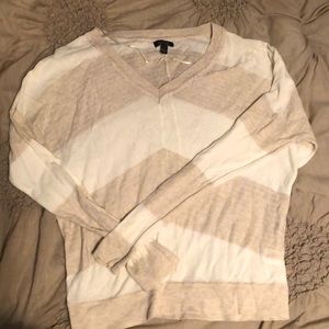 Cream and tan sweater